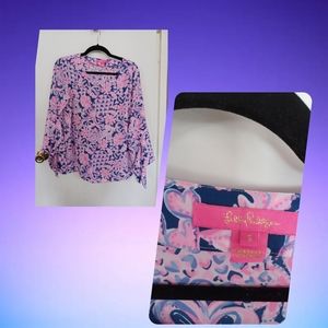Lilly Pulitzer blouse hearts